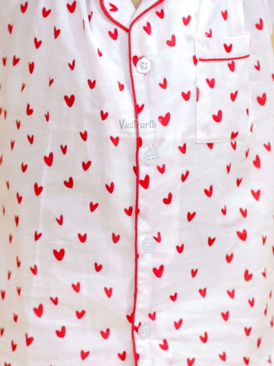 Winning Red Heart- Unisex Night Suit - Image 4