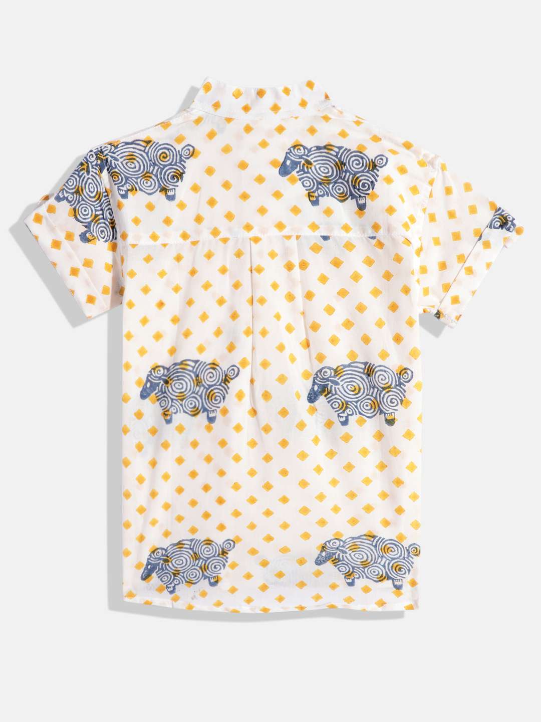 Off White Premium Quality Casual Wear Shirt For Boys - Image 3