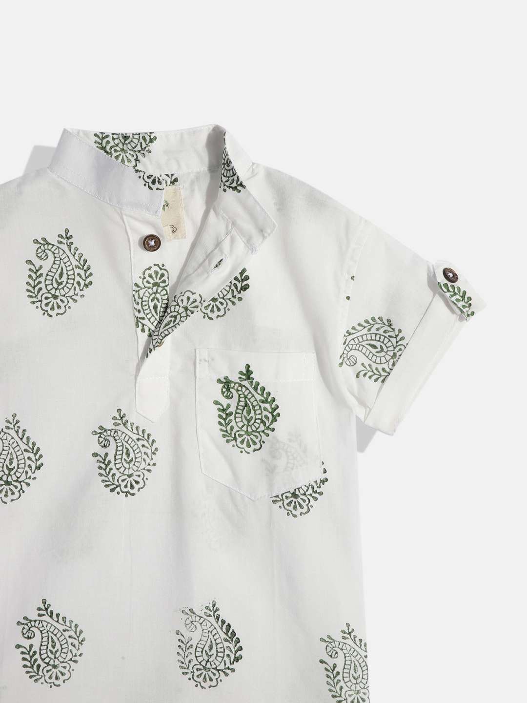 White Premium Quality Casual Wear Shirt For Boys - Image 4