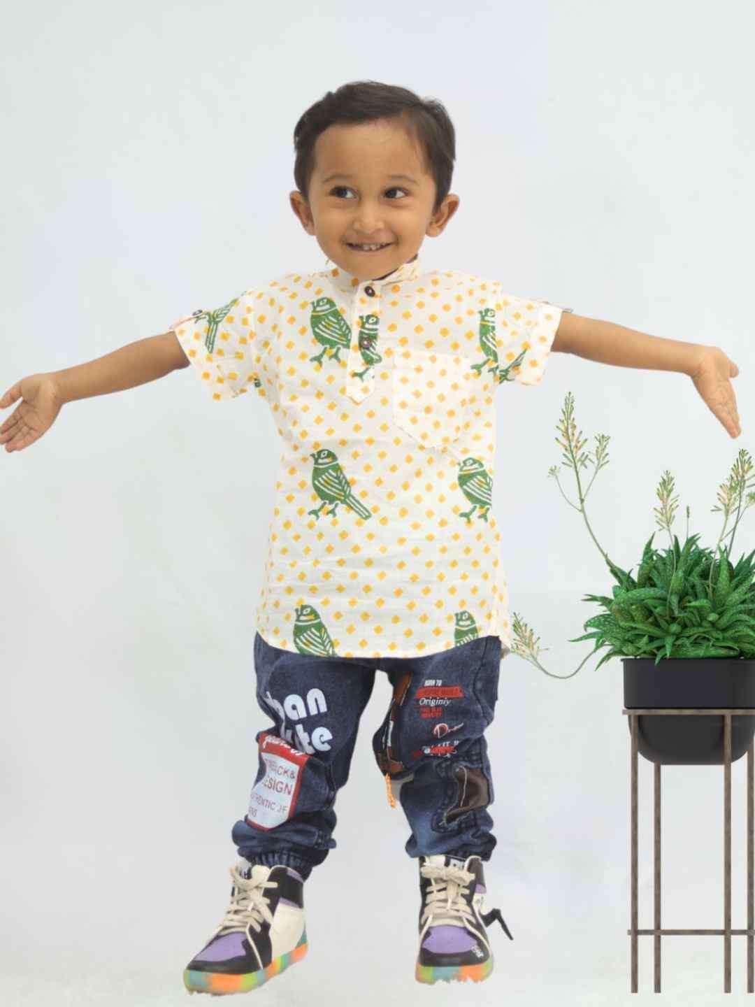 White Premium Quality Casual Wear Shirt For Boys